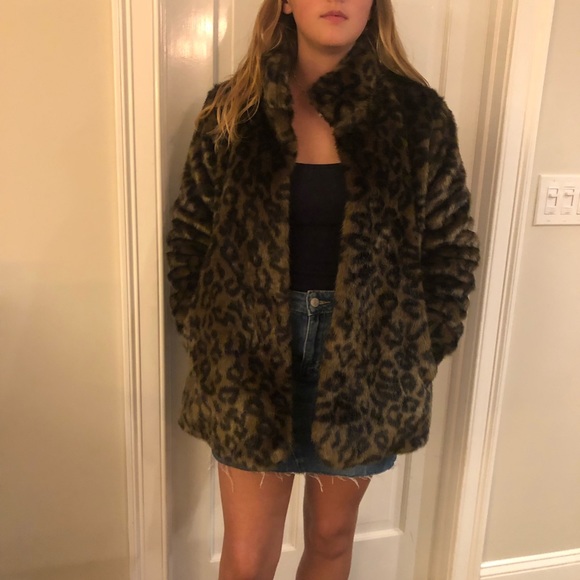 garnet hill leopard coat